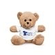 aerial view a white 7 plush bear with t - shirt, image 1 of 5