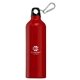 aerial view a red 186 portland plus - 25 oz aluminum water bottle - laser, image 1 of 2
