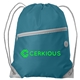 aerial view a midnight blue 2955 daypack - rpet drawstring backpack, image 1 of 3