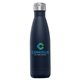 aerial view a navy blue 2767 ibiza recycled - 22 oz single - wall stainless water bottle - colorjet, image 1 of 2