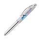aerial view a silver 179-4 vivano softy metallic pen w / led light and stylus - colorjet, image 1 of 2