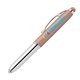 aerial view a rose gold 7612 vivano softy metallic pen w / led light and stylus - colorjet, image 1 of 2