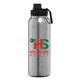 aerial view a chrome 179-4 alaska ultra - 40 oz stainless steel double wall water bottle - colorjet, image 1 of 2