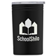 aerial view a black chill - 11 oz 2- in -1 tumbler can insulator, image 1 of 2