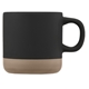 aerial view a black terra 12 oz clay base ceramic mug, image 1 of 2