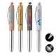a group of vivano softy metallic pen w / led light and stylus - colorjet