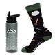 a black less work, more golf tritan bottle gift set