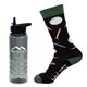a purple less work, more golf tritan bottle gift set