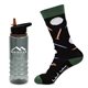 a red less work, more golf tritan bottle gift set