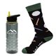 a yellow less work, more golf tritan bottle gift set