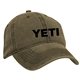 aerial view a dark khaki ace pigment washed cap, image 1 of 3