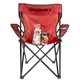 a red smores campfire kit with chair