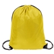 aerial view a athletic gold 210d drawstring backpack, image 1 of 2