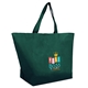 a forest green eco non - woven shopping tote 4cp