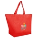 a red eco non - woven shopping tote 4cp