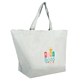 a white eco non - woven shopping tote 4cp