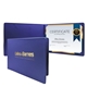 a royal blue diploma holder economy landscape