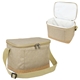 aerial view a kraft / cork eco - friendly cork lunch cooler, image 1 of 2
