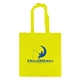 aerial view a yellow economy non - woven tote, image 1 of 2