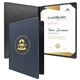 a navy diploma holder standard portrait
