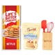 aerial view a group of lifes batter with pancakes kitchen essentials gift set, image 2 of 7