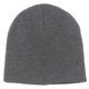 aerial view a grey heather ace straight knit beanie, image 2 of 2