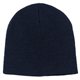 aerial view a navy ace straight knit beanie, image 2 of 2