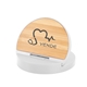 aerial view a white 10w wireless charger prop phone stand, image 1 of 4