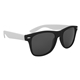 aerial view a black with white full color colorblock malibu sunglasses, image 1 of 4