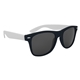 aerial view a navy with white full color colorblock malibu sunglasses, image 1 of 4