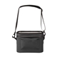aerial view a black intrepid water resistant 6- can cooler bag, image 1 of 2