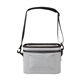 aerial view a gray intrepid water resistant 6- can cooler bag, image 1 of 2