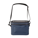 aerial view a navy intrepid water resistant 6- can cooler bag, image 1 of 2