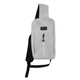 aerial view a gray with black brandcharger(r) eco sling backpack, image 1 of 4
