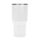 aerial view a white 30 oz full color reynolds stainless steel tumbler, image 1 of 2