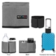 a group of travel luggage beverage caddy