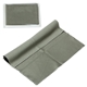 aerial view a matcha green 6 x 6 220gsm microfiber cleaning cloth in clear pvc case, image 1 of 2