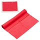 aerial view a red 6 x 6 220gsm microfiber cleaning cloth in clear pvc case, image 1 of 2