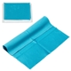 aerial view a sky blue 6 x 6 220gsm microfiber cleaning cloth in clear pvc case, image 1 of 2