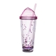 aerial view a pink pink ice cream led tumbler, image 1 of 3
