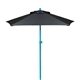 a cyan frame & black canopy 7 colored steel market