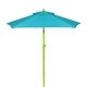 a lime green frame & cyan canopy 7 colored steel market