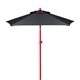 a red frame & black canopy 7 colored steel market