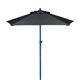aerial view a royal blue frame & black canopy 7 colored steel market, image 1 of 2