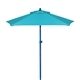 a royal blue frame & cyan canopy 7 colored steel market