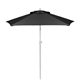 a white frame & black canopy 7 colored steel market