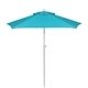 a white frame & cyan canopy 7 colored steel market
