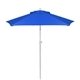 a white frame & royal blue canopy 7 colored steel market