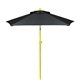 a yellow frame & black canopy 7 colored steel market