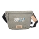 aerial view a gray the goods(tm) recycled fanny pack, image 1 of 4